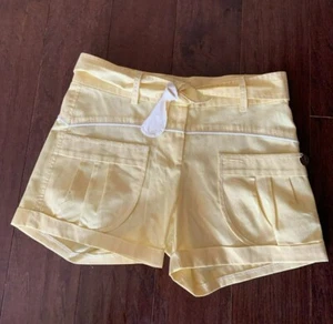 Mon Petit Oiseau Cotton Yellow Short Size 6 NWT - Picture 1 of 3