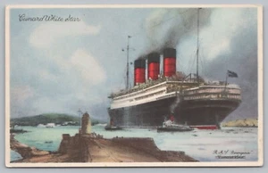 Cunard White Star Boot, DB Postkarte TS-25A - Bild 1 von 2