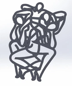 20 dxf lima CNC sin polilina mujer pin up boceto manual corte retro enrutador 4047 - Imagen 1 de 24