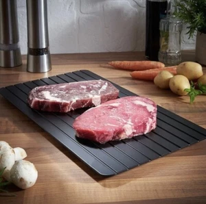 Large Fast Defrosting Tray , Thawing Tray for Frozen Food & Meat. Square Tray - Picture 1 of 5