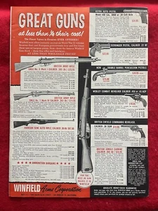 Vintage 1959 Print Ad Winfield Arms Corp. Astra Webley Enfield Derringer Ad - Picture 1 of 7