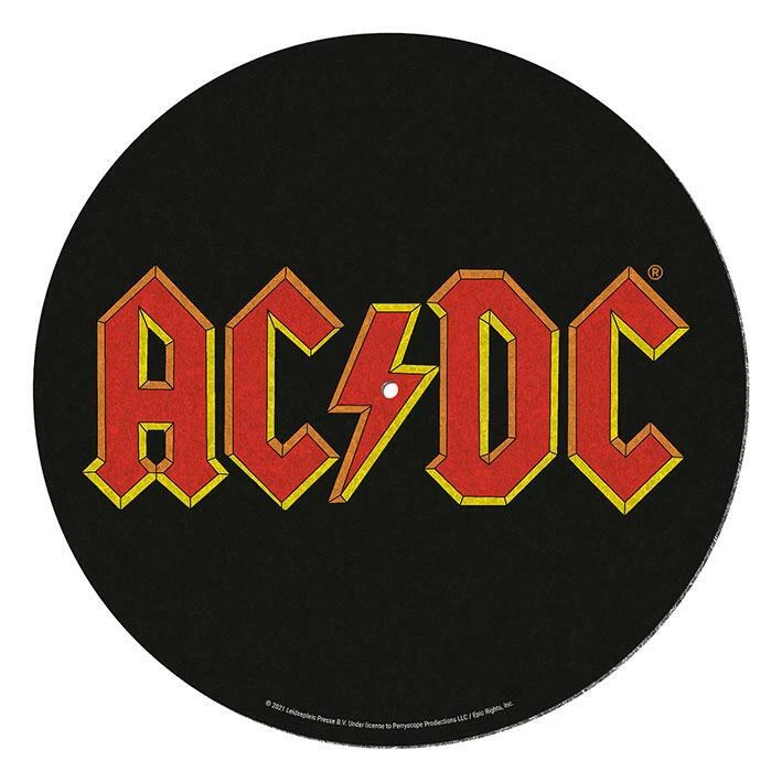 PYRAMID INTERNATIONAL AC/DC - logo - Official 12" DJ Turntable Anti-static Slipmat GP85843