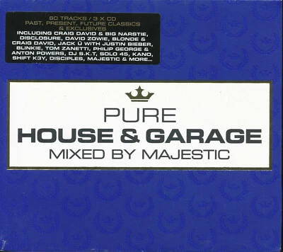 Pure House & Garage Mixed By Majestic 3er CD NEU Craig David & Big Narstie DJ Q - Bild 1 von 2