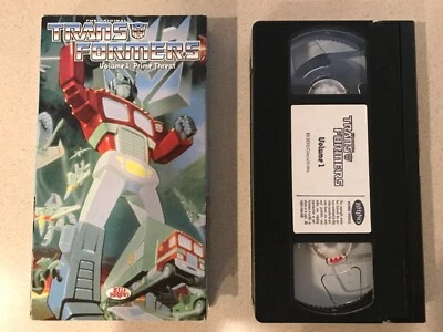 The Original Transformers Vol. 1: Prime Threat (VHS, 1999) Rhino - Image 1 of 3