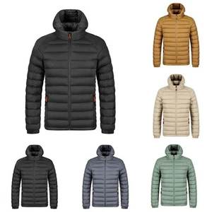 Solid Color Mens Overcoat Thick Winter Winter Warm Jackets Long Sleeve - Picture 1 of 32