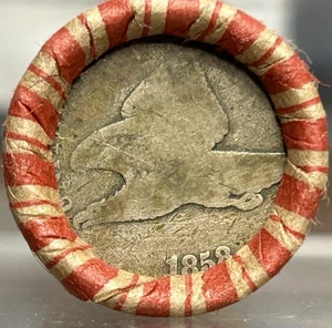 Unsearched Olde Estate Wheat Penny Roll - 1858 Flying Eagle Cent - Bild 1 von 2