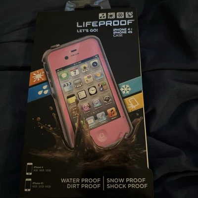 LifeProof FRE 系列手机壳 适合 Apple iPhone 4 & 4s 粉红色和灰色 — 第 1/4 张图片