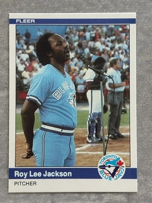1984 Fleer ROY LEE JACKSON "Singing National Anthem" Strange Funny Card #158 - Image 1 of 2