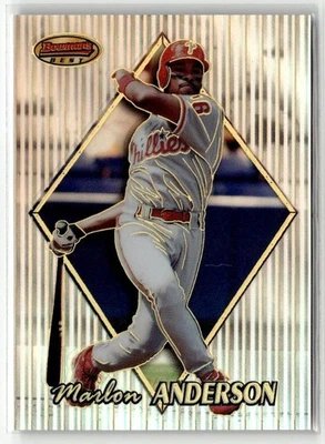 1999 Bowman's Best #104 Marlon Anderson Refractors #/400 - Image 1 of 2