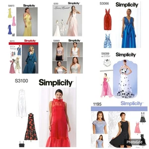 SIMPLICITY Schnittmuster Misses Damen Abendkleid, Kleid, Oberteile RABATTIERT - Bild 1 von 118