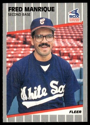 1989 Fleer Fred Manrique Chicago White Sox #503 Pack Fresh - Image 1 of 2