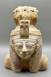 Auténtica Estatua Egipcia Antigua de la Reina Nefertiti - Artefacto Faraónico Raro BC - Imagen 1 de 9