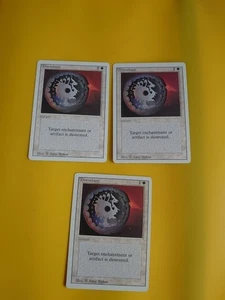 Disenchant x3  Instant  Magic the Gathering 3 Card. Revised. Old Vintage. - Picture 1 of 9