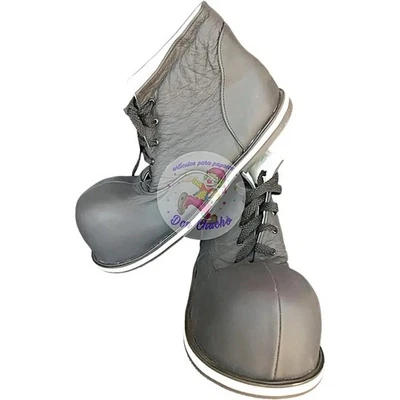 Мексиканский профессиональный серый клоун туфли Zapato Para Payaso сделано в Мексике - Изображение 1 из 3