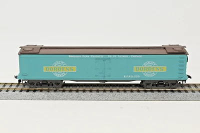 HO Roundhouse 50' Express Reefer Boxcar Bordens Farm Products BFPX 220 RTR Foto 1 de 4