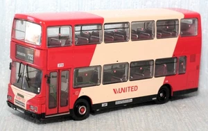 BRITBUS R601 1:76 SCALE LEYLAND OLYMPIAN D/DECK BUS UNITED  BOXED - Picture 1 of 14