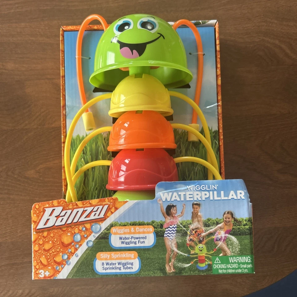 Banzai Wigglin' Waterpillar With 8 Sprinkling Water Wiggers