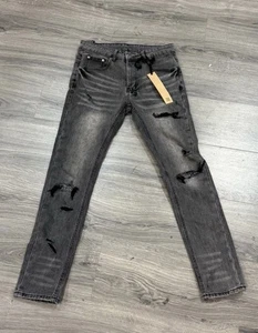Ksubi CHITCH Denim Jeans Size 30 Ash Grey Patched Brand New W Tags - Picture 1 of 4
