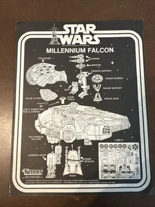 Millennium Falcon Star Wars Vintage Original Kenner ANLEITUNG Blatt 1979 - Bild 1 von 6