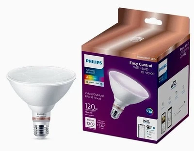 2-Pack Phillips Smart LED 120w Color Floodlight Bulb, *NEW*. FREE SHIPPING - Image 1 of 4