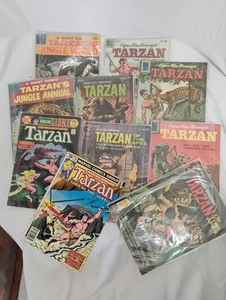 Vintage Tarzan Comic Books Lot Of 10 - Dell, Gold Key , Marvel And DC Comics - Picture 1 of 8