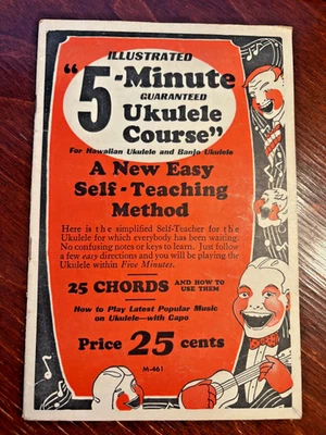 5 Minute Ukulele Course New Self Teaching Method MM Cole 1937 - Image 1 of 2