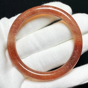 57 mm natürlicher roter Erdbeer Kristall Quarz Armreif C1 - Bild 1 von 9