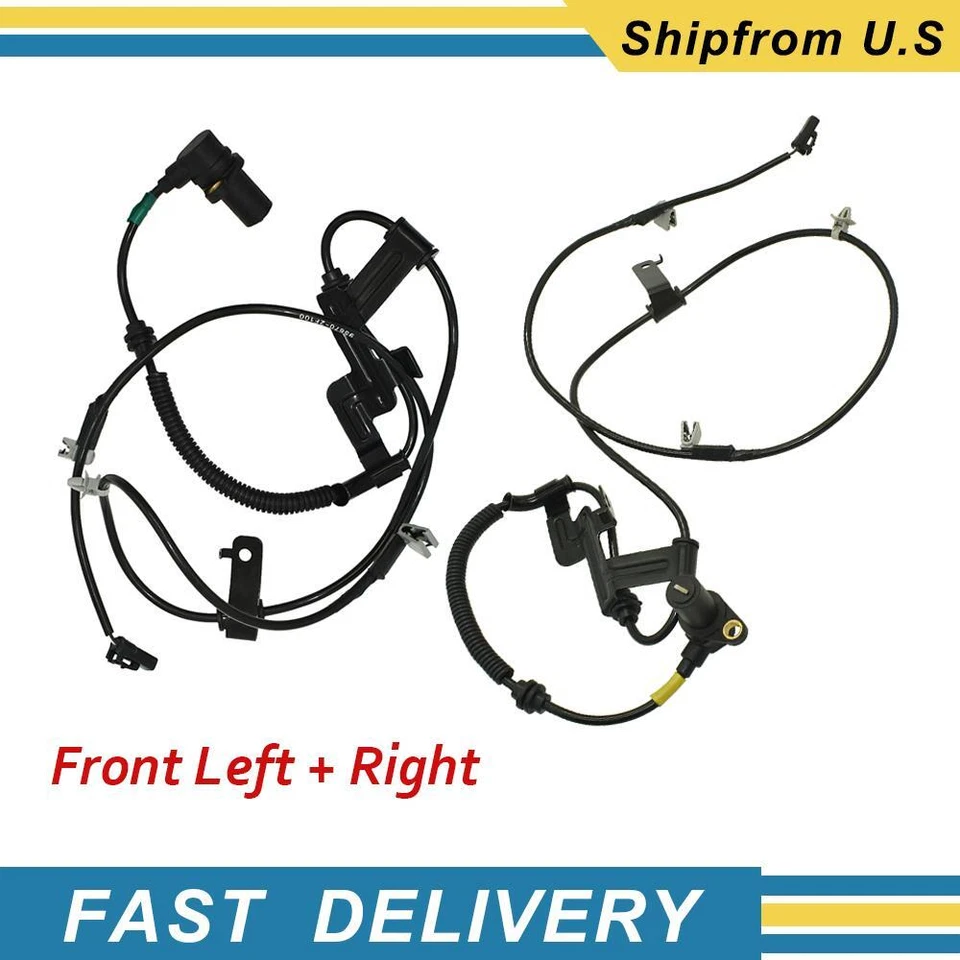2X Front Left + Right ABS Wheel Speed Sensor for Kia Spectra 5 2004-09 1.8L 2.0L - Image 1 of 4