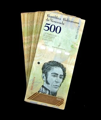 25 PCS x Venezuela 500 Soberano bolivares banknotes/ 2018 issue / CIRCULATED - Image 1 of 2