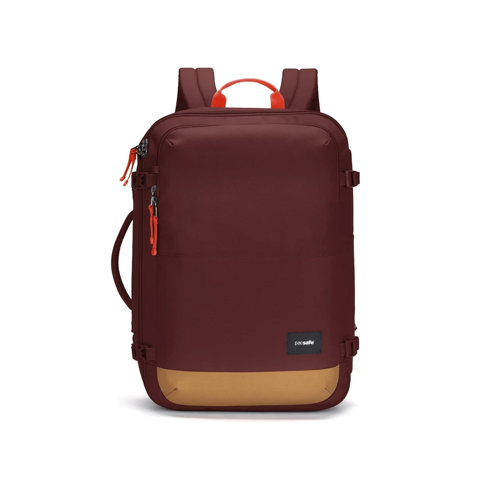 Pacsafe GO Anti Theft 34L Carry-on Backpack Garnet Red