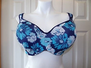 Avenue Body Lane Bryant XL The Perfect Balconette Underwire Bra Size 46DD floral - Picture 1 of 3