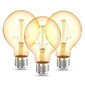 3x LED Edison Bulbs Globe Retro Vintage E27 Warm White Light Lamp G80 4W - Picture 1 of 12
