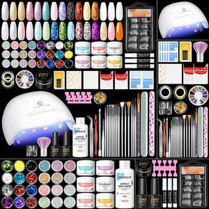 Set Unghie Acriliche con Lampada 28 Colori Polvere Acrilica e Monomero Liquido Set Fai da Te - Foto 1 di 12