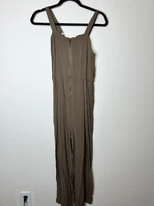 Art Class Girls Jumper Size XL Olive Green Rayon Zipper Sleeveless Jumpsuit - Picture 1 of 6