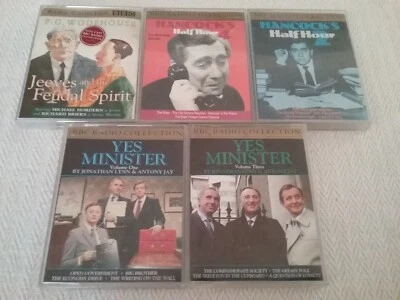 Bundle BBC Comedy Yes Minister, Hancock, Jeeves Audio Cassette Tape Books - Image 1 of 3