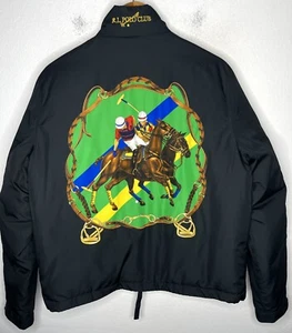 Ralph Lauren Polo Large Puffer Jacket Equestrian Horse RRL Coat Team Challenge - Picture 1 of 9