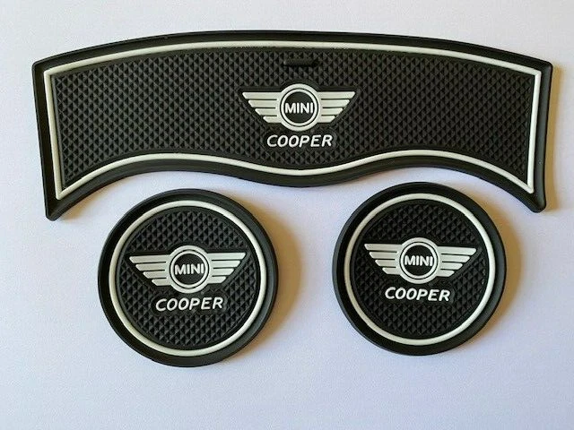 MINI (F60) COUNTRYMAN COOPER 2016 - 2023 (3 PEÇAS) CONJUNTO DE ALMOFADAS DE PORTÃO INTERIOR - BRANCO - Imagem 1 de 3