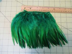  BLOCK BROOK 5" Piece SADDLE HACKLE 5-7" FEATHERS FLY TYING MATERIAL Green