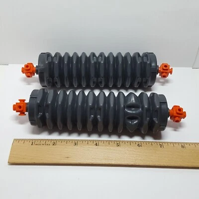 Lote De Colección Fisher Price 2 Tubos De Acordeón Gris CONSTRUX y 4 Tuercas Enganchadas Naranja Foto 1 de 4