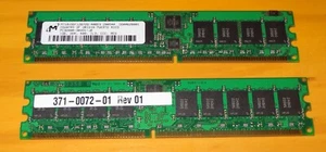 1GB Micron MT18VDDF12872G-40BD3 PC3200R 400MHz 184-P DDR1 ECC Server Memory RAM - Picture 1 of 1