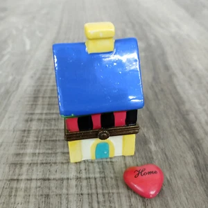 Caja de baratijas con bisagras de porcelana casa dulce hogar medio oeste de Cannon Falls - Imagen 1 de 7
