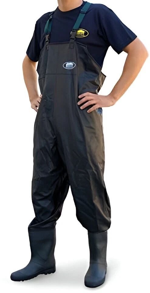 Wader Scafandro Pesca Lineaeffe PVC Chest Black Traspirante - Immagine 1 di 1