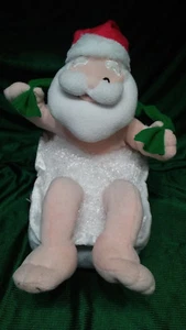 SPLASH GREETINGS ANIMATED PLUSH BATHING SANTA CLAUS MOVING ARMS AND LEGS - Picture 1 of 6