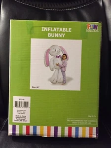 Jumbo Inflatable Fun Express Large Bunny 60" or 5 Feet Tall - Picture 1 of 3