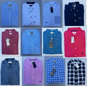 NWT Hollister Classic Button down Plaid Shirt Men Muscle Fit By Abercrombie - Picture 1 of 61