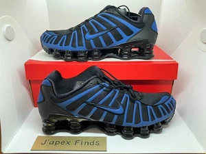Nike Shox TL IH1338-002 Black Metallic Silver Blue Men's Size - Picture 1 of 12