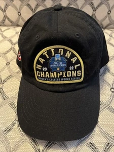 OKLAHOMA SOONERS SOFTBALL 2022 NATIONAL CHAMPIONS CAP VERSTELLBAR SCHWARZ NEU - Bild 1 von 5