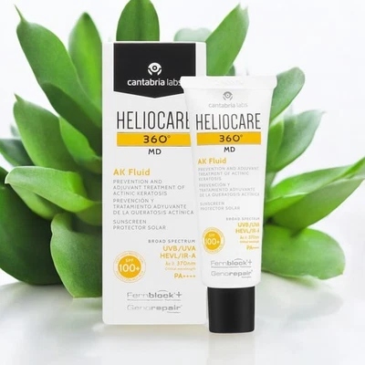 Heliocare 360 MD Ak Fluid UVB UVA Sunscreen Protector Solar SPF Skincare
