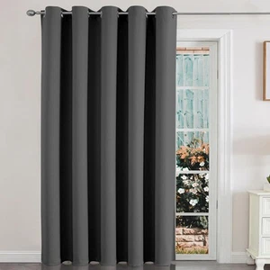 Blackout Room Divider Curtains for Sliding Glass Doors 84 Inches Long 1 Panel... - Picture 1 of 6