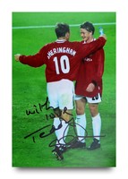 Teddy Sheringham Signed 6x4 Photo Manchester United Autograph Memorabilia + COA